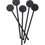 Plastic Black Stirrers