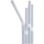 Straws 8 Inch Clear Bendy