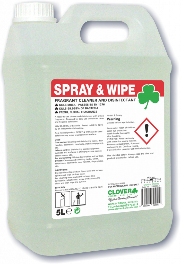 Spray and Wipe Fragranced Anti-bac Cleaner 750ml